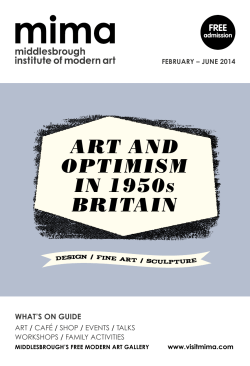 Art And Optimism in 1950s BritAin