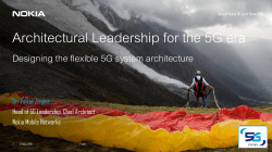 Architectural Leadership for the 5G era - 5G-PPP