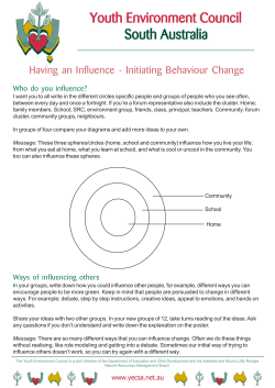 Influencing others in your sphere of influence.pmd
