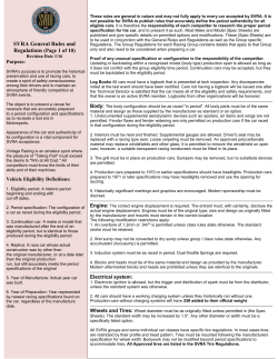 SVRA General Rules and Regulations (Page 1 of 10)