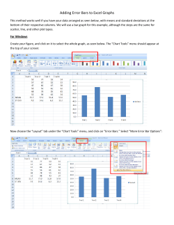 Adding Error Bars to Excel Graphs