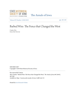 Barbed Wire: The Fence that Changed the West