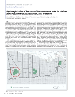 Depth registration of P-wave and C-wave seismic data for shallow