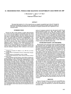 Ocean Drilling Program Initial Reports Volume 108