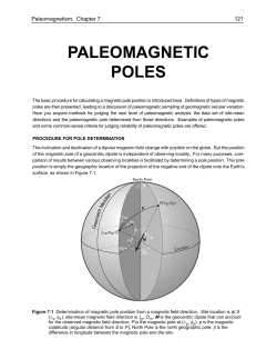 PALEOMAGNETIC POLES