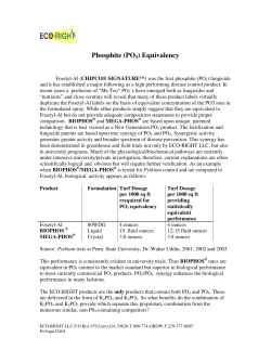 Phosphite (PO3) Equivalency