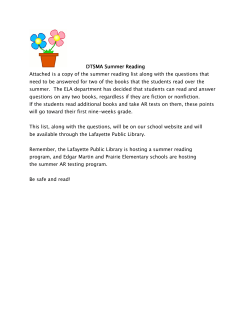 DTSMA Summer Reading DTSMA Summer Reading Attached is a