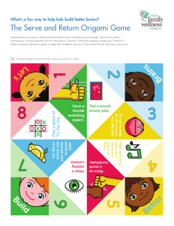 The Serve and Return Origami Game