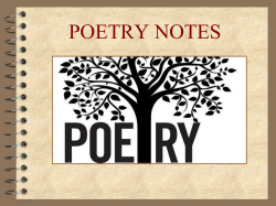 Poetry PowerPoint