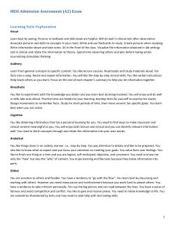 HESI Admission Assessment (A2) Exam