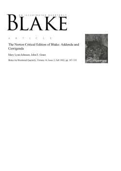 article PDF - Blake/An Illustrated Quarterly