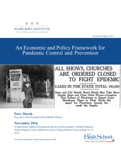 An Economic and Policy Framework for Pandemic Control and