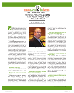 SEASONED RETAILER DON HARRIS TALKS ABOUT 40