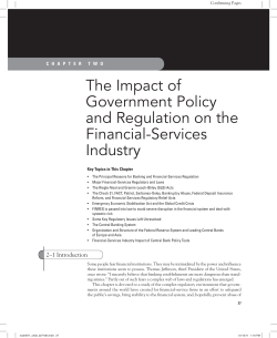 Chapter Two The Impact of Government Policy
