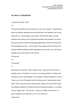 Read Paul`s winning submission