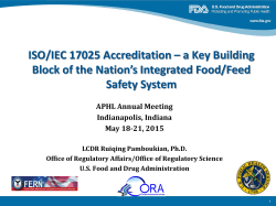 a Key Building Block of the Nation`s Integrated Food/Feed
