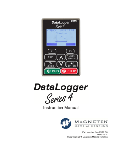 DataLogger Series 4 Instruction Manual