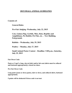 small animal guidelines - OSU Extension | Butler County