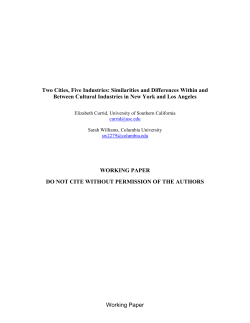 Two Cities, Five Industries: Similarities and Differences Within and
