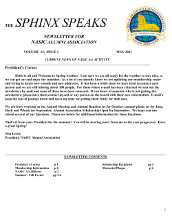 May 2011 - NASICAA