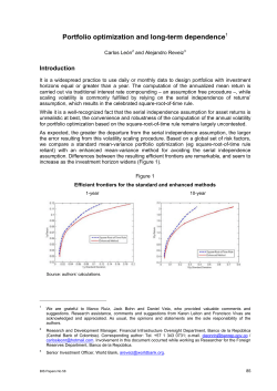 Portfolio optimization and long-term dependence