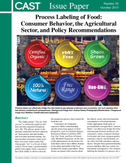 Process Labeling of Food - Council for Agricultural Science and