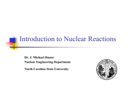 Introduction to Nuclear Reactions