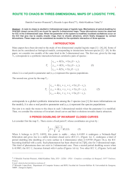 route to chaos in three-dimensional maps of logistic type.