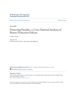 Protecting Paradise: a Cross-National Analysis of Biome