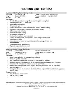 housing list: eureka - Area 1 Agency on Aging