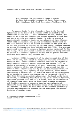 OBSERVATIONS OF MARS 1950