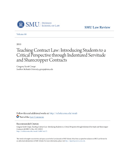 Teaching Contract Law: Introducing Students to a