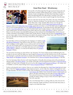 Great River Road &ndash; Winetinerary