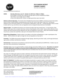 information and application - Milwaukee`s Garden District