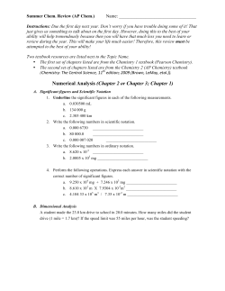 Summer Review_Cowie - Seminole High School