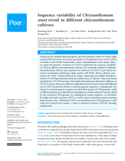 Sequence variability of Chrysanthemum stunt viroid in different