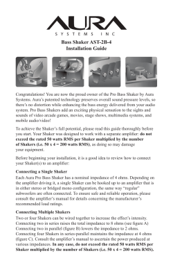 Aura AST-2B-4 Installation Guide