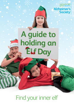 Elf Day Fundraising Guide - School