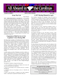 3/06 - Carolinas Association for Passenger Trains