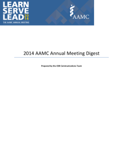 2014 AAMC Annual Meeting Digest