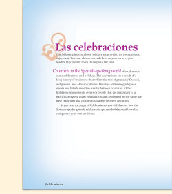 Las celebraciones Las celebraciones