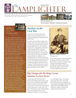 Spring 2011 - Duxbury Rural and Historical Society