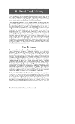 II. Broad Creek History