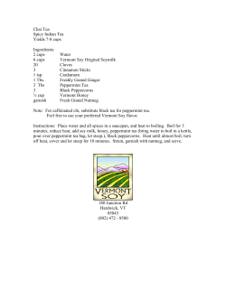 Chai Tea Spicy Indian Tea Yields 7-8 cups Ingredients