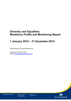 Diversity and Equalities Workforce Profile and
