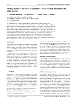 Melting behavior of water in cylindrical pores: carbon nanotubes and