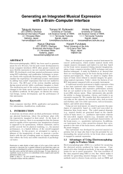 Generating an Integrated Musical Expression with a Brain