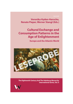 Hyden-Hanscho/Pieper/Stangl (Eds.), Cultural Exchange/Leseprobe