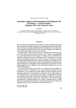 Inventions Leading to the Development of the Diagnostic