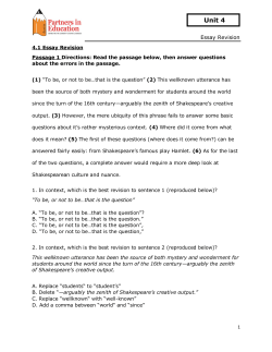 Unit 4 - Ms. Masters` Classes